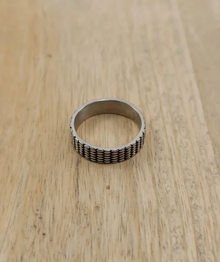 Textured Steel Ring