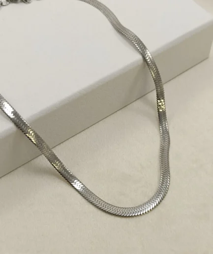 Snake Chain Necklace Wide