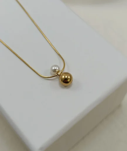 Pearl and Ball Pendant