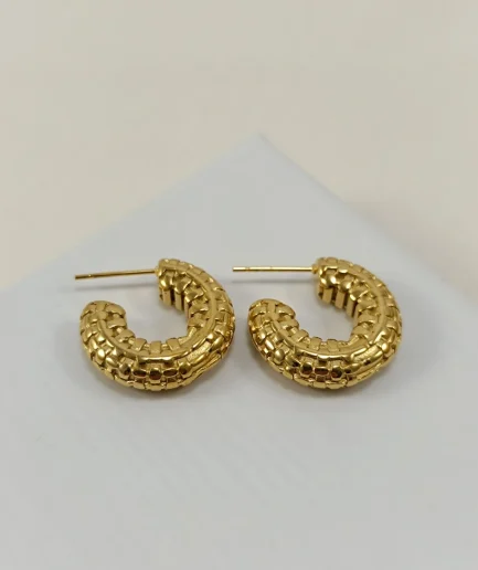 Chunky Swirl Design Hoops