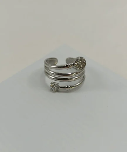 Triple Twist Sparkle Ring