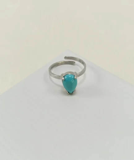 Turquoise Teardrop Ring
