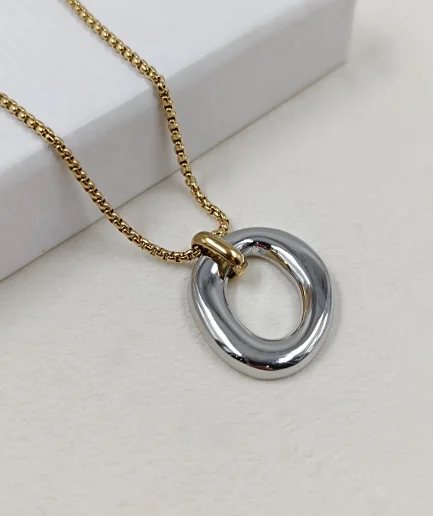 Chunky Paperclip Link Necklace