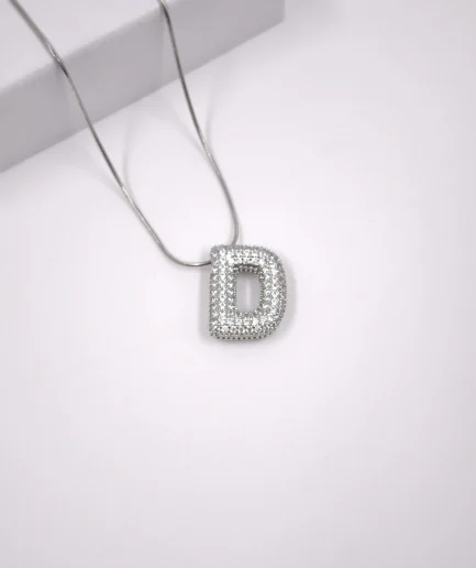 Glitrende Bokstavkjede – Personlig Initial D,